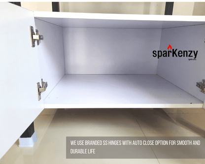 Sparkenzy Aquarium Stand with Wooden Cabinet | Fish Tank Stand Rack 2 Tier