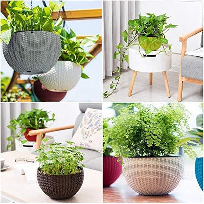 Sparkenzy Euro Color Hanging Basket | Virgin Plastic | Metal chain