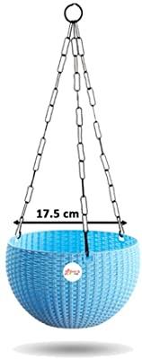 Sparkenzy Euro Color Hanging Basket | Virgin Plastic | Metal chain