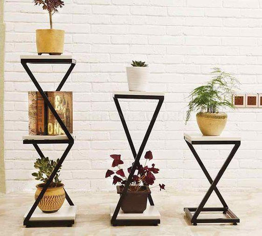 Z TYPE METAL PLANT STAND