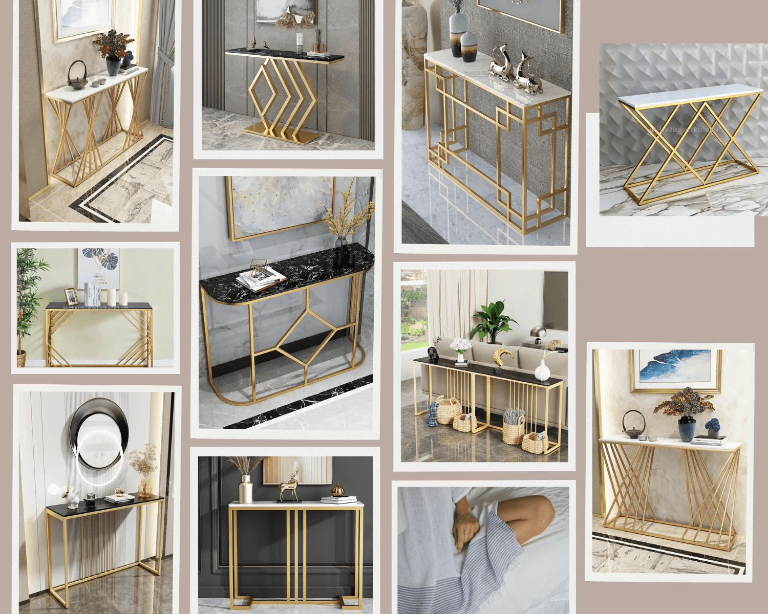Sparkenzy Console Table| Hallway table for Living Room with glossy artificial Marble Top | Foyer table