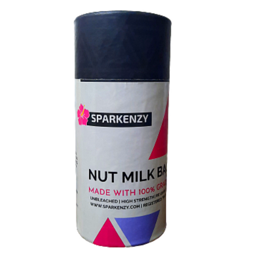 Sparkenzy Unbleached Nut Milk Bag | Muslin Cloth  | Cheese Making | Strainer - Sparkenzy.com
