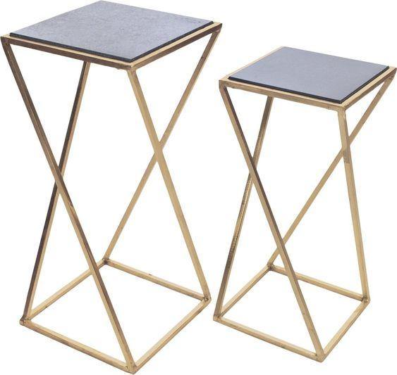HD designer Iron corner plant pot stand for indoor | Pack of 2