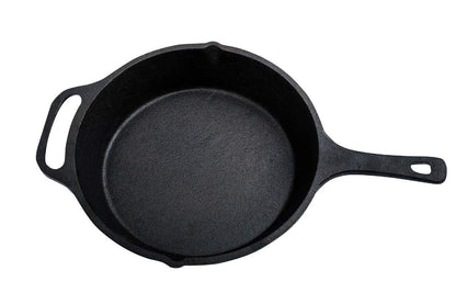 Sparkenzy Pre seasoned Cast iron Skillet 10 inch | Fish fry pan 9 inch | Combo