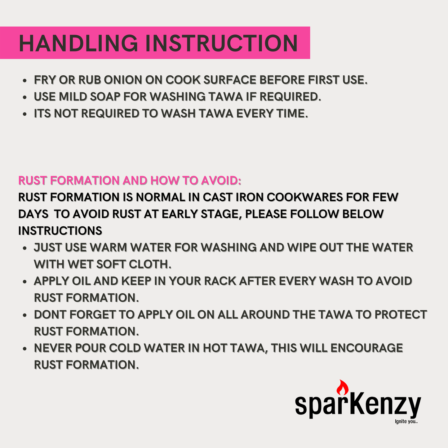 Sparkenzy Cast Iron Pre Seasoned Paniyaram with lid / Paddu Pan | 12 Pit | 8 inch