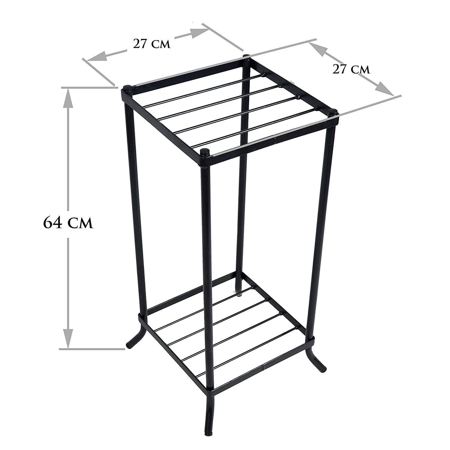 Sparkenzy HD 2 tier designer metal outdoor plant stand | Water Bottle Dispenser Stand