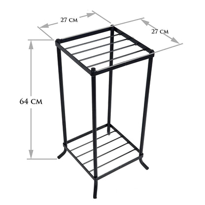 Sparkenzy HD 2 tier designer metal outdoor plant stand | Water Bottle Dispenser Stand