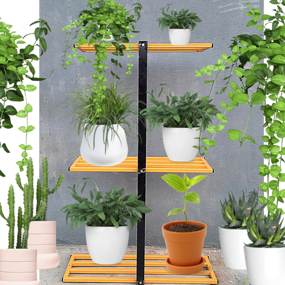 Sparkenzy HD Tall Iron Plant Stand for Outdoor and Indoor | Multipurpose 4 Tier Stand