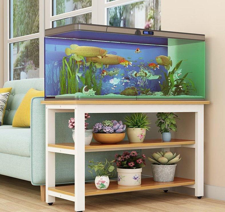Sparkenzy Aquarium Stand | Fish Tank Stand 3 Tier with wooden base