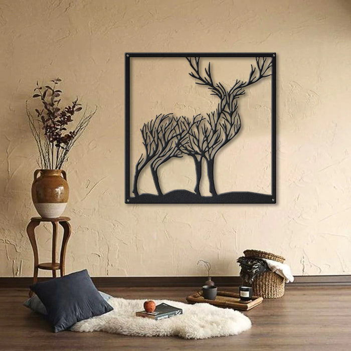 Sparkenzy tree of life wall art | tree wall art | wall decor for living room | deer wall art | tree of life wall decor