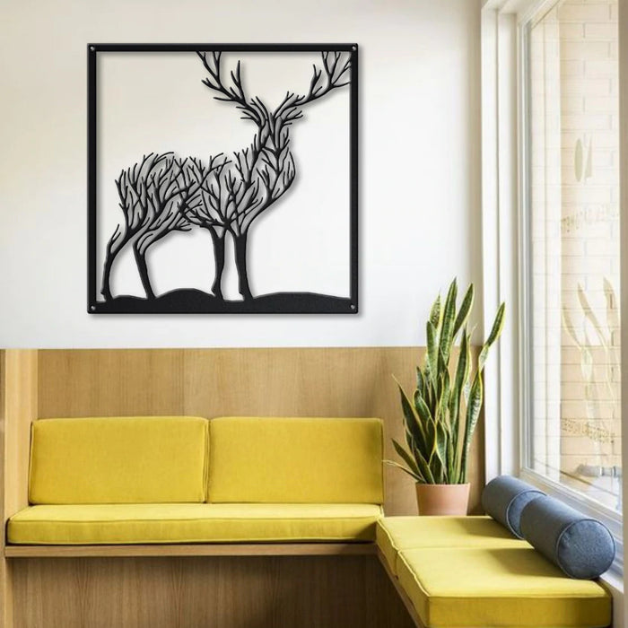 Sparkenzy tree of life wall art | tree wall art | wall decor for living room | deer wall art | tree of life wall decor
