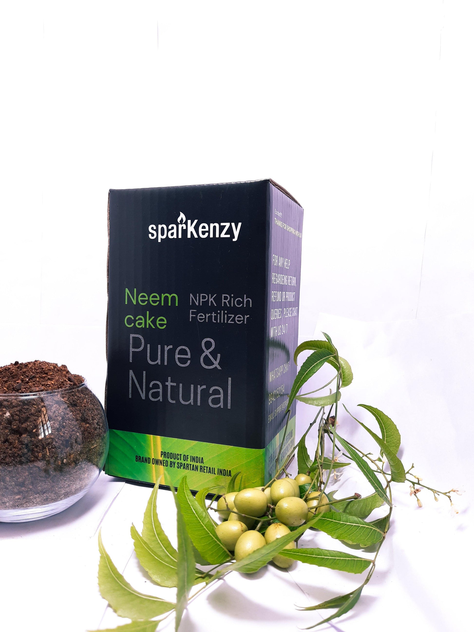 Sparkenzy Neem Powder for Plants 1 to 100 Kg | Neem Khali | Pure and Organic