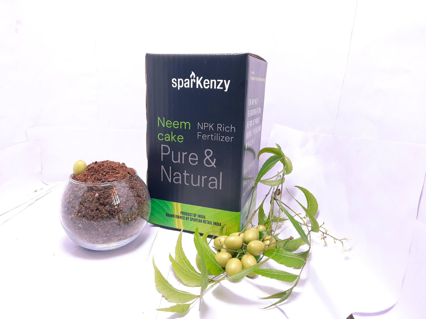 Sparkenzy Neem Powder for Plants 1 to 100 Kg | Neem Khali | Pure and Organic