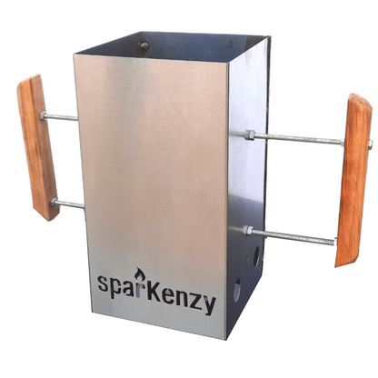 Sparkenzy Barbeque Chimney Starter | Charcoal Starter | Stainless Steel