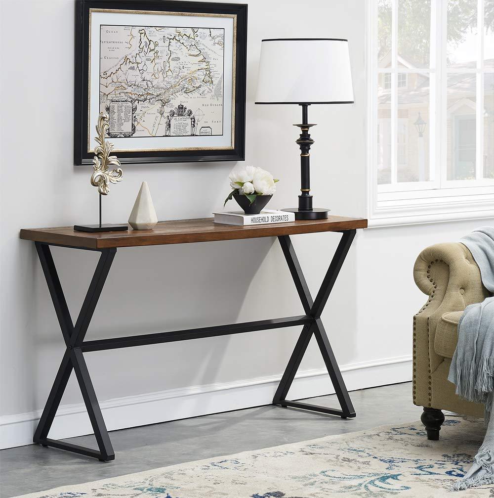 Sparkenzy metal with wood writing desk