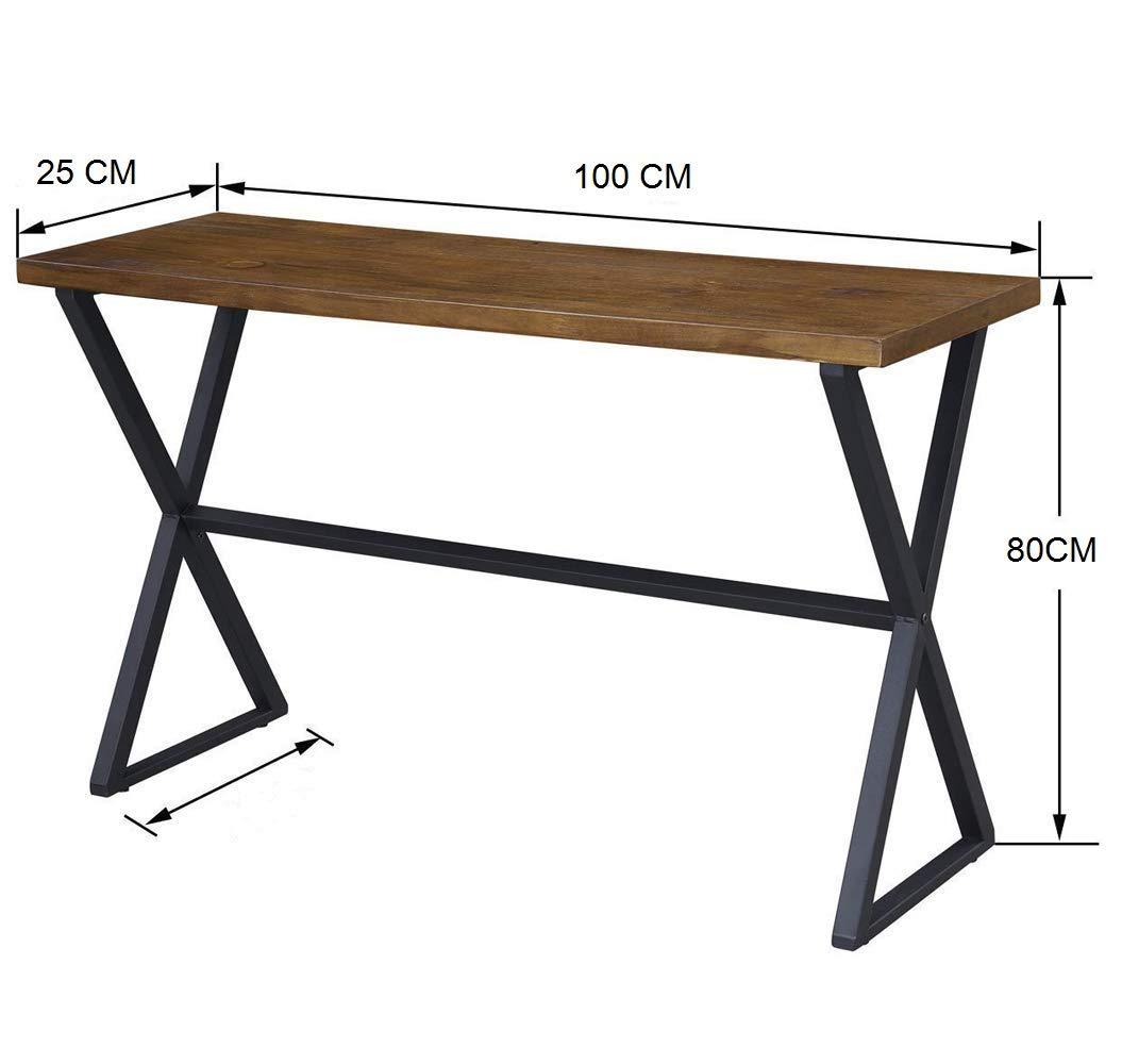 Sparkenzy metal with wood writing desk
