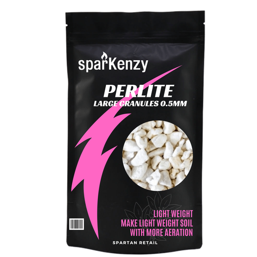 Sparkenzy Perlite for Plants | Large granules 4-5mm  for Organic Home gardening - Sparkenzy.com