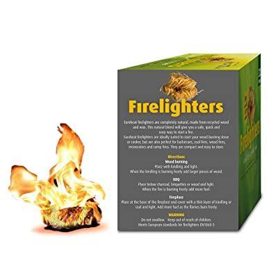 Sparkenzy BBQ Lighter Cubes 50 Pieces | Charcoal Fuel | Zero Chemical made with Saw dust and Wax - Sparkenzy.com