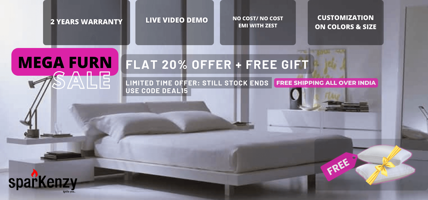 Sparkenzy HD Metal Steel bed for home| Hostel | Office