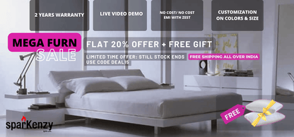 Sparkenzy HD Metal Steel bed for home| Hostel | Office