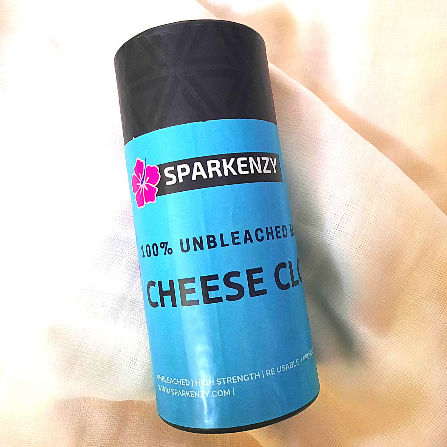 Sparkenzy Unbleached Nut Milk Bag | Muslin Cloth | Cheese Making | Strainer